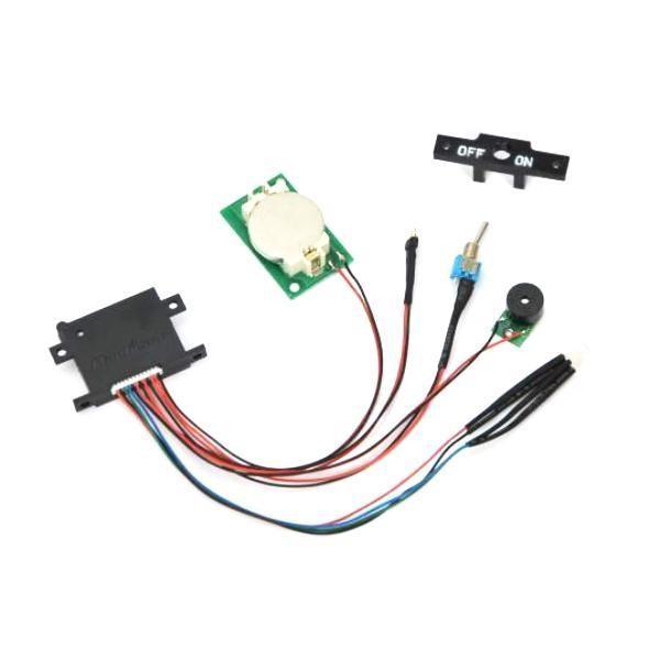 Vacuum Detection/Moisture Alarm PCB set<br />(incl. on/off switch and mount, buzzer, moisture sensor, CR2032 battery holder and 4 colour LED; 2pcs Panasonic CR2032 batteries incl.)