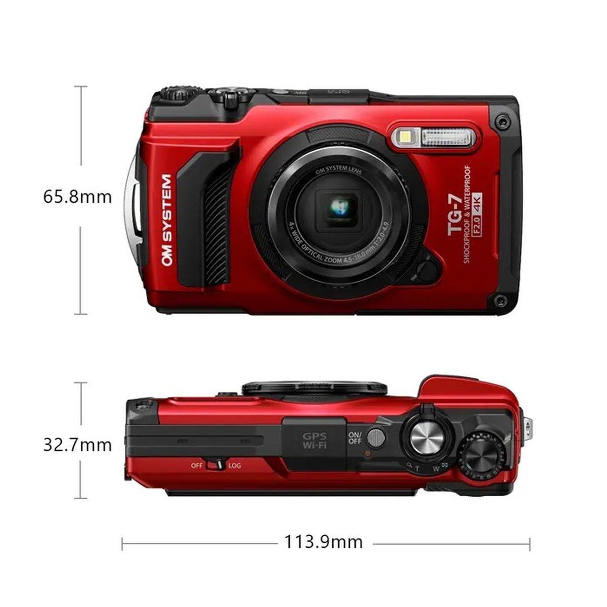 Fotocamera compatta OM SYSTEMS Tough TG7 - GARANZIA UFFICIALE ITALIANA POLYPHOTO