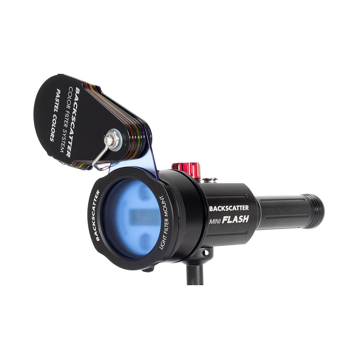 Sistema di filtri colorati a retrodiffusione Backscatter. Pacchetto completo per Mini Flash MF-1, Macro Wide MW-4300 Light e Snoot ottico OS-1