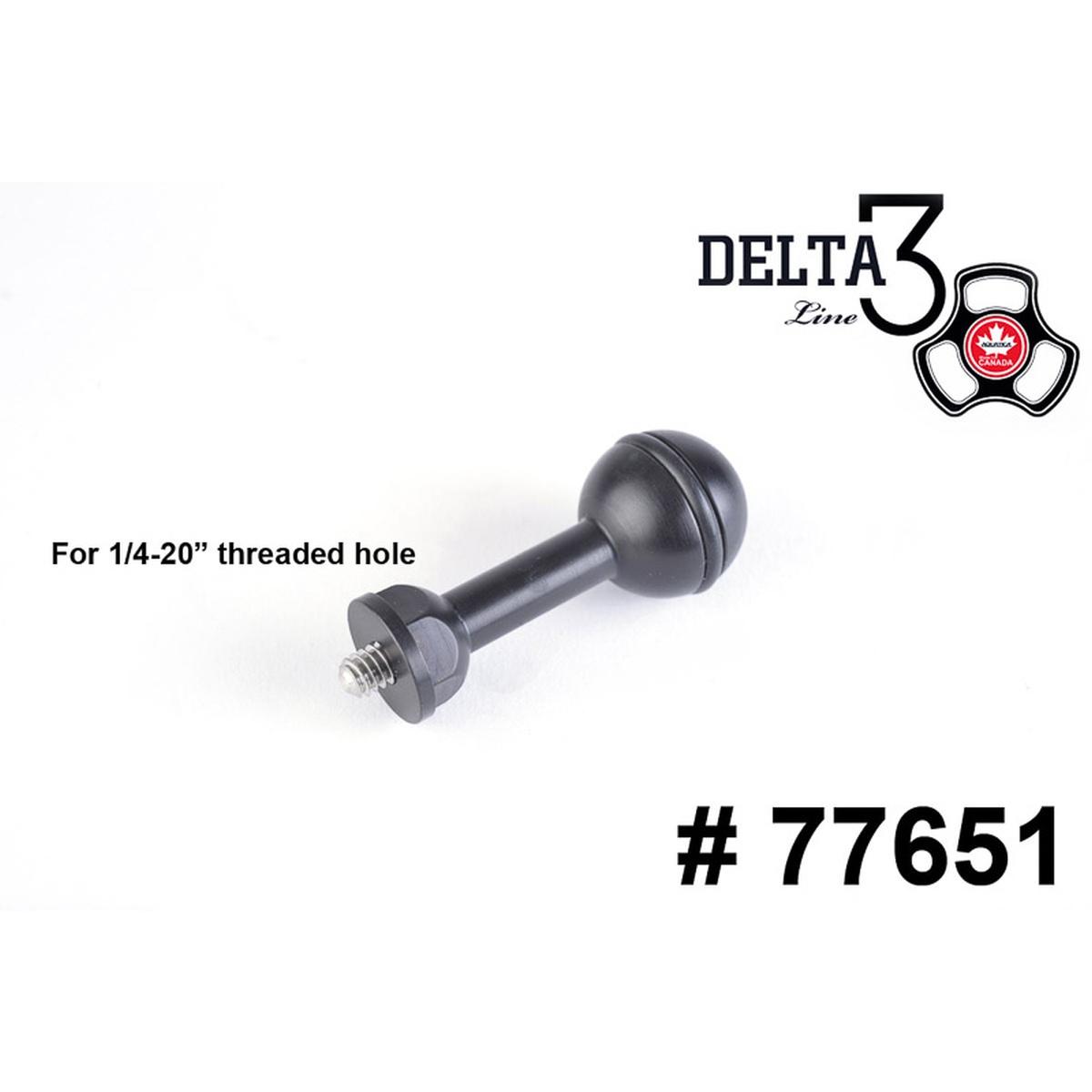 1 ball with threaded 1/4-20 stud