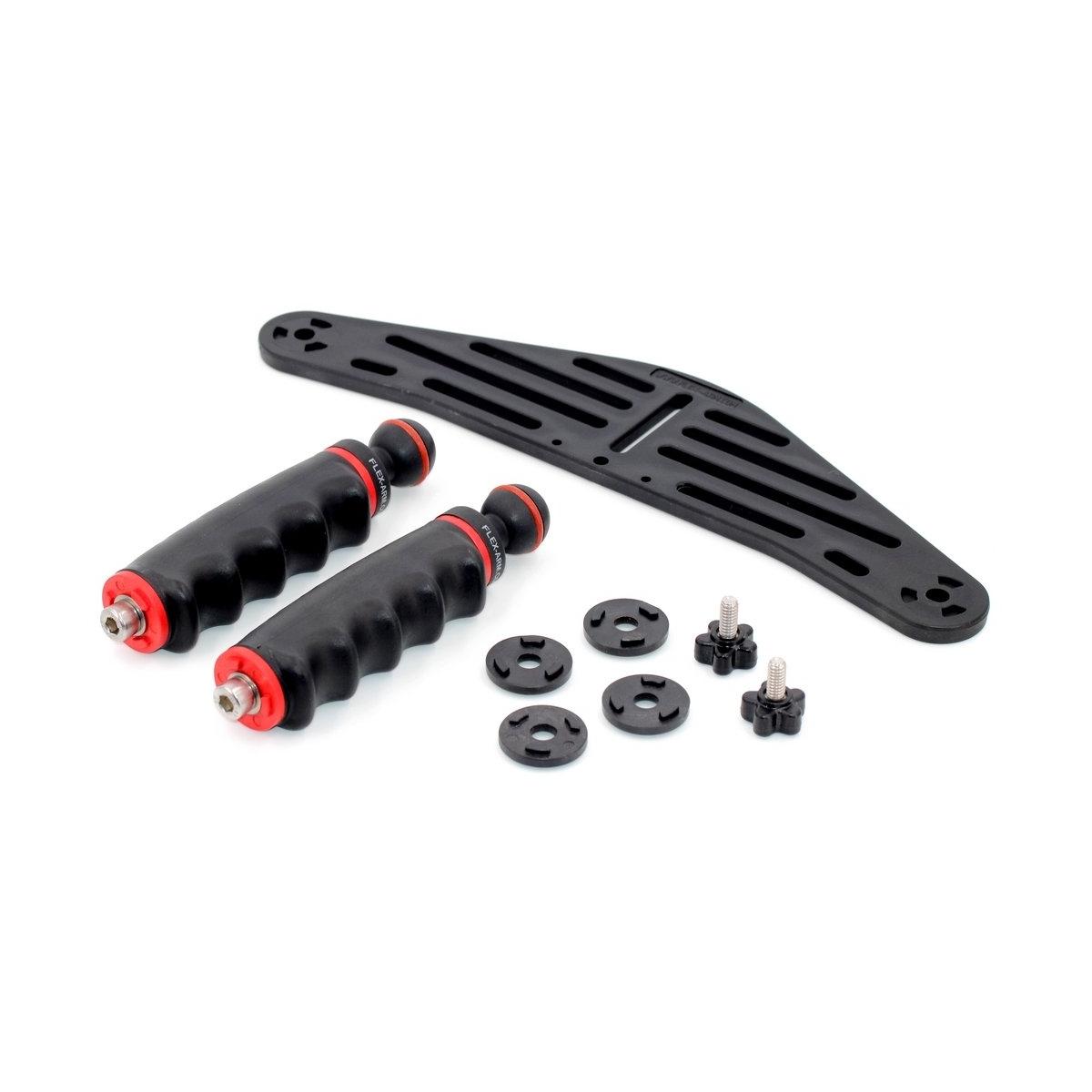 Staffa custodie fotografia subacquea con impugnature con sfera 25 mm