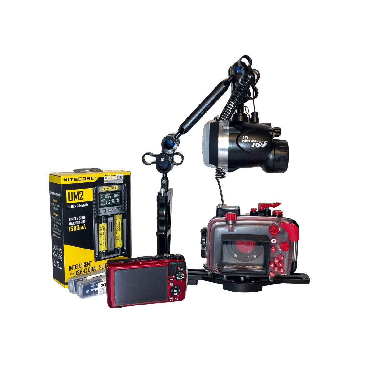 Kit OM System TG-7 + custodia PT-059 + Flash AOI Q1 2027