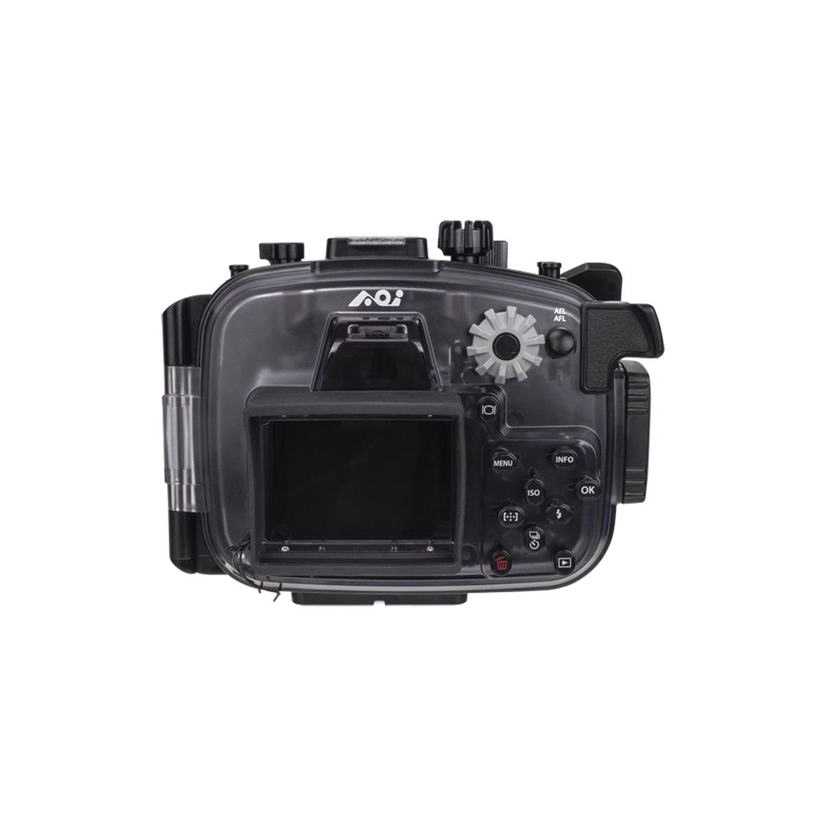 Custodia AOI per Olympus EM10-IV compresa di oblò e ghiera per 14-42, trigger LED e Vacuum.