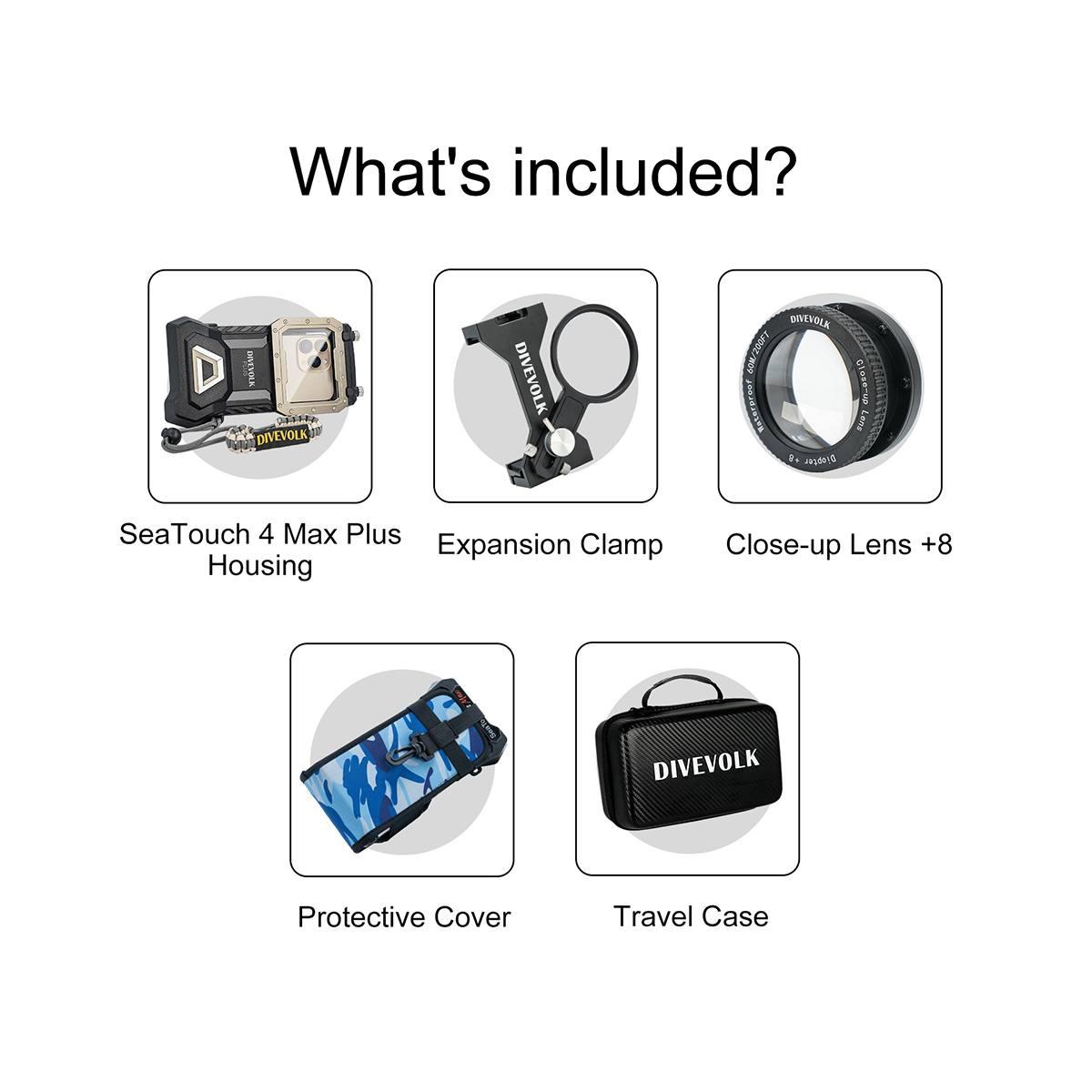 Kit Divevolk CLOSE- SHOT KIT - Con lente macro +8