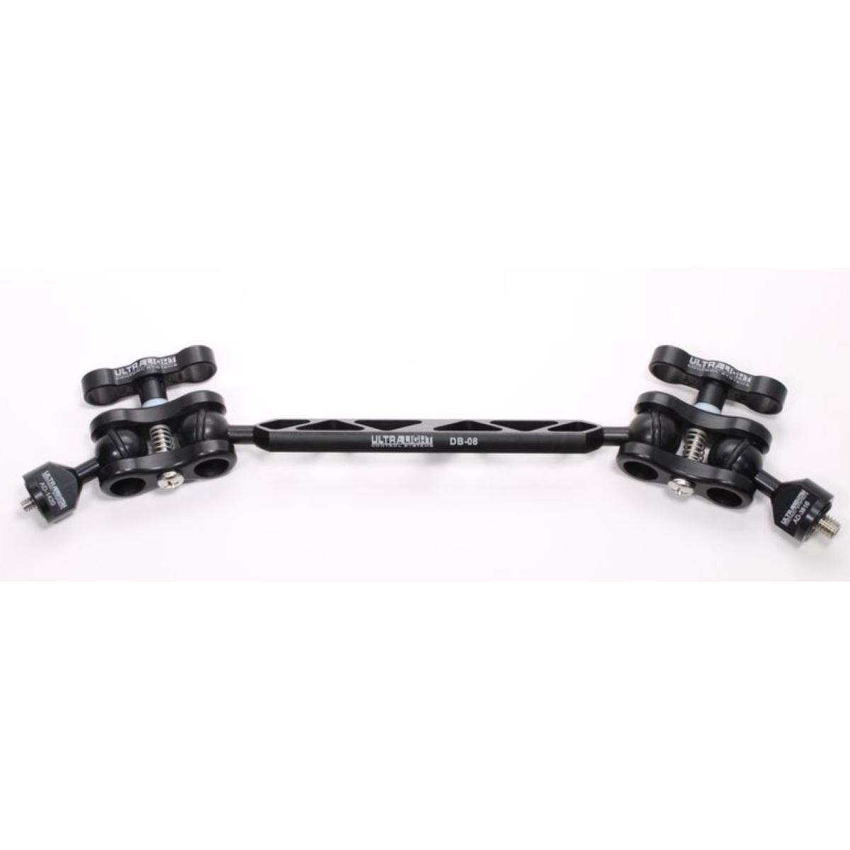 RACCORDO ULTRALIGHT - 1 X 1/4-20 + 1 X 3/8-16  + 2 CLAMP + braccetto 8"