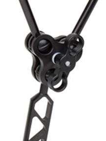 Clamp tripla in alluminio