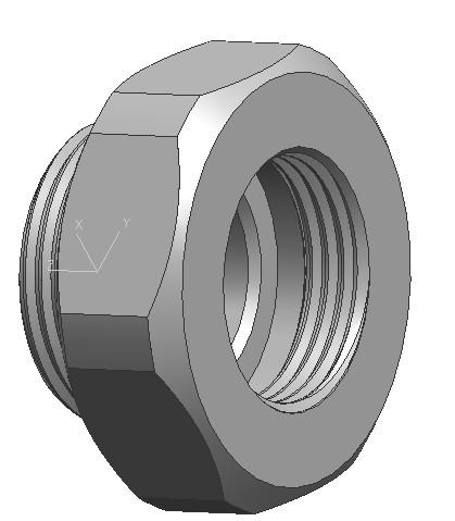M16 to M14 step down adaptor for electrical bulkhead